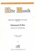 Sonate D-Dur für Violine, Viola (Violine 2) und Cembalo Partitur und Stimmen (Bc ausgesetzt)