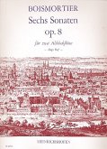 6 Sonaten op.8 für 2 Altblockflöten Spielpartitur