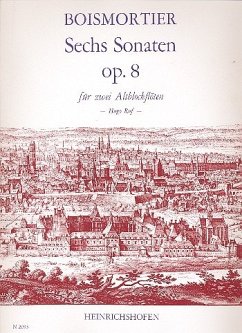 Cover 6 Sonaten op.8 für 2 Altblockflöten Spielpartitur