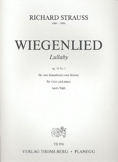 Cover Wiegenlied op.41,1 für Gesang (hoch) und Klavier Partitur (dt/en)