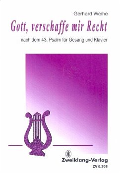 Cover Gott verschaffe mir Recht für Gesang und Klavier Partitur und Stimme