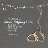 Schieferrelief "Glaube, Hoffnung, Liebe"