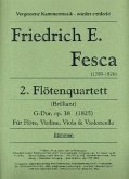 Quartett Nr.2 op.38 für Flöte, Violine, Viola und Violoncello Stimmen