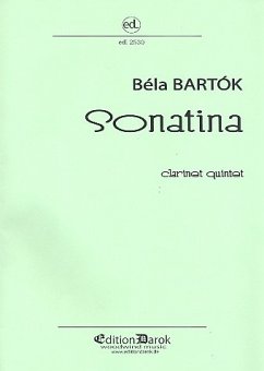 Cover Sonatina for 5 clarinets (BBBBBass) score and parts