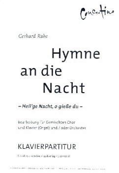 Cover Hymne an die Nacht für gem Chor und Klavier (Orgel/Orchester) Klavierpartitur