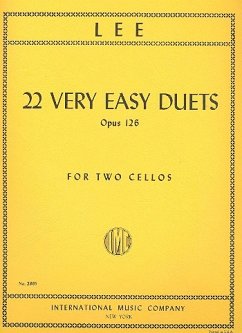 22 very easy Duets op.126 for 2 violoncellos score 22 very easy Duets op.126 for 2 violoncellos score