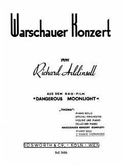 Cover Warschauer Konzert für Klavier und Orchester fü 2 Klaviere