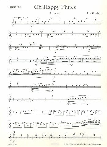 Oh happy Flutes für Flötenensemble und Cembalo (Klavier) Stimmen