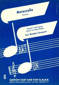 Cover Maruzzella: Einzelausgabe Gesang und Klavier