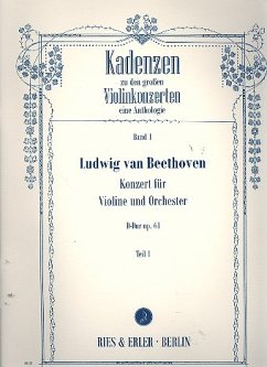 Kadenzen zu den großen Violinekonzerten Band 1 - Beethoven Teil 1 für Violine