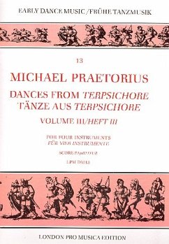 Tänze aus Terpsichore Band 3 für 4 Instrumente Partitur
