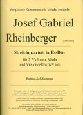 Streichquartett Es-Dur JWV100 für 2 Violinen, Viola und Violoncello Partitur und Stimmen