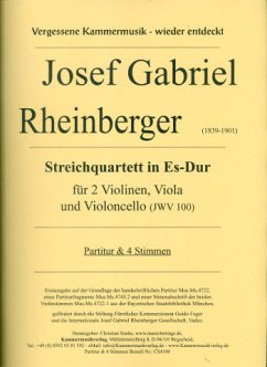 Cover Streichquartett Es-Dur JWV100 für 2 Violinen, Viola und Violoncello Partitur und Stimmen