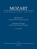 Quartett F-Dur KV370 für Oboe und Streichtrio Studienpartitur