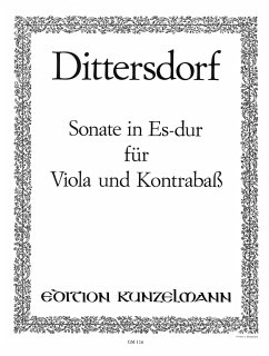 Cover Sonate Es-Dur für Viola und Kontrabaß Stimmen