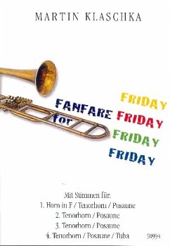 Cover Fanfare for Friday für 4 Blechbläser Partitur und Stimmen