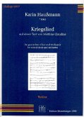 Kriegslied für gem Chor und Orchester Partitur Kriegslied für gem Chor und Orchester Partitur