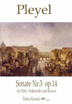 Cover Sonate B-Dur Nr.3 op.14 für Flöte, Violoncello und Klavier Stimmen