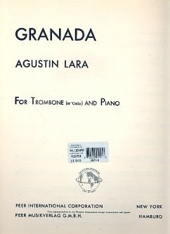Cover Granada for trombone (cello) and piano