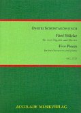 5 Stücke für 2 Fagotte und Klavier Stimmen