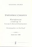 Konzert e-Moll Nr.1 op.11 für Klavier und Orchester für Klavier, 2 Violinen, Viola, Violoncello und Kontrabass Studienpartitur