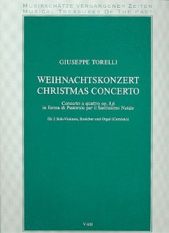 Cover Weihnachtskonzert op.8,6 für 2 Violinen, Streicher und Orgel Partitur (= Cembalo)