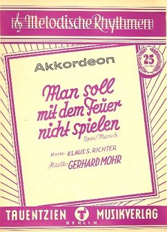 Cover Man soll mit dem Feuer nicht spielen für Akkordeon