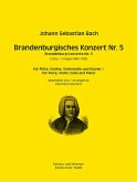 Brandenburgisches Konzert D-Dur Nr.5 BWV1050 für Flöte, Violine, Violoncello und Klavier Stimmen