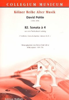 Sonata no.82 für 2 Violinen, Viola da gamba, Violone und Bc Partitur und Stimmen