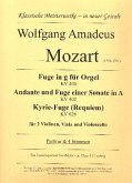 3 Fugen für 2 Violinen, Viola und Violoncello Partitur und Stimmen