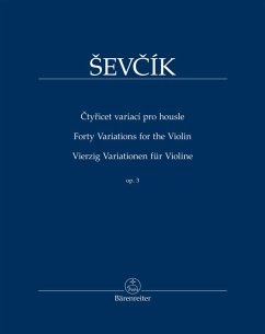 Cover Vierzig Variationen für Violine op. 3