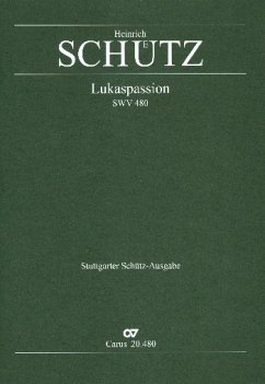 Cover Lukaspassion SWV480 für Favoritsänger und gem Chor, Partitur