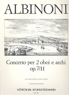 Cover Concerto D-Dur op.7,11 für 2 Oboen und Streicher für 2 Oboen und Klavier