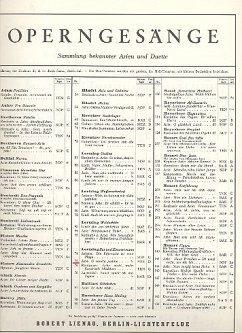 Cover O sancta justitia aus 'Zar und Zimmermann' für Gesang und Klavier Operngesänge Nr.75