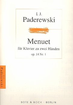 Cover Menuett G-Dur op.14,1 für Klavier