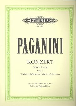 Konzert D-Dur Nr.1 op.6 für Violine und Orchester für Violine und Klavier