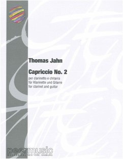 Cover Capriccio Nr.2 für Klarinette und Gitarre 2 Spielpartituren