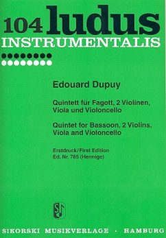 Cover Quintett für Fagott und Streichquartett Stimmen