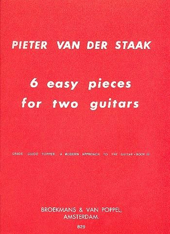 6 easy pieces for 2 guitars score