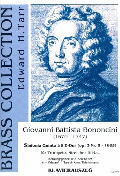 Cover Sinfonia quinta ŕ 6 D-Dur op.3,5 für Trompete, Streicher und Bc für Trompete und Klavier (Orgel)