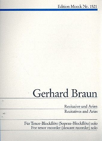 Rezitative und Arien für Tenorblockflöte solo