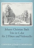 Trio C-Dur für 2 Flöten und Violoncello Partitur und Stimmen
