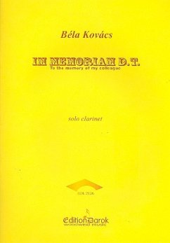 Cover Im memoriam D.T. für Klarinette