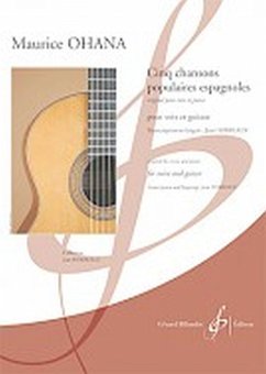 5 Chansons populaires espagnoles pour voix et guitare partition (frz/sp)