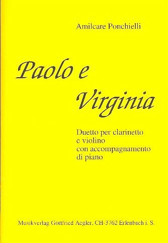 Paolo e Virginia für Klarinette, Violine und Klavier Partitur und Stimmen