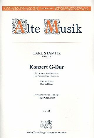 Konzert G-Dur für Flöte und Streicher für Flöte und Klavier Konzert G-Dur für Flöte und Streicher für Flöte und Klavier
