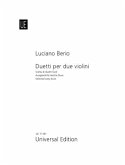 Berio, L: Duetti per due violini