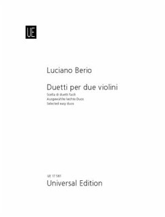 Berio, L: Duetti per due violini
