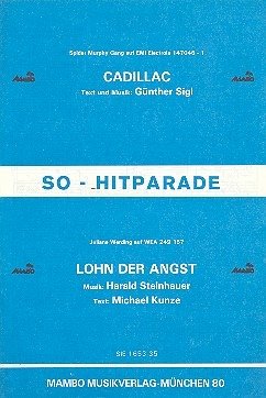 Cover Cadillac + Lohn der Angst: für Salon-Orchester