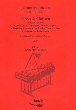 Pičces de clavecin Band 1 (Suiten 1-6) für Cembalo